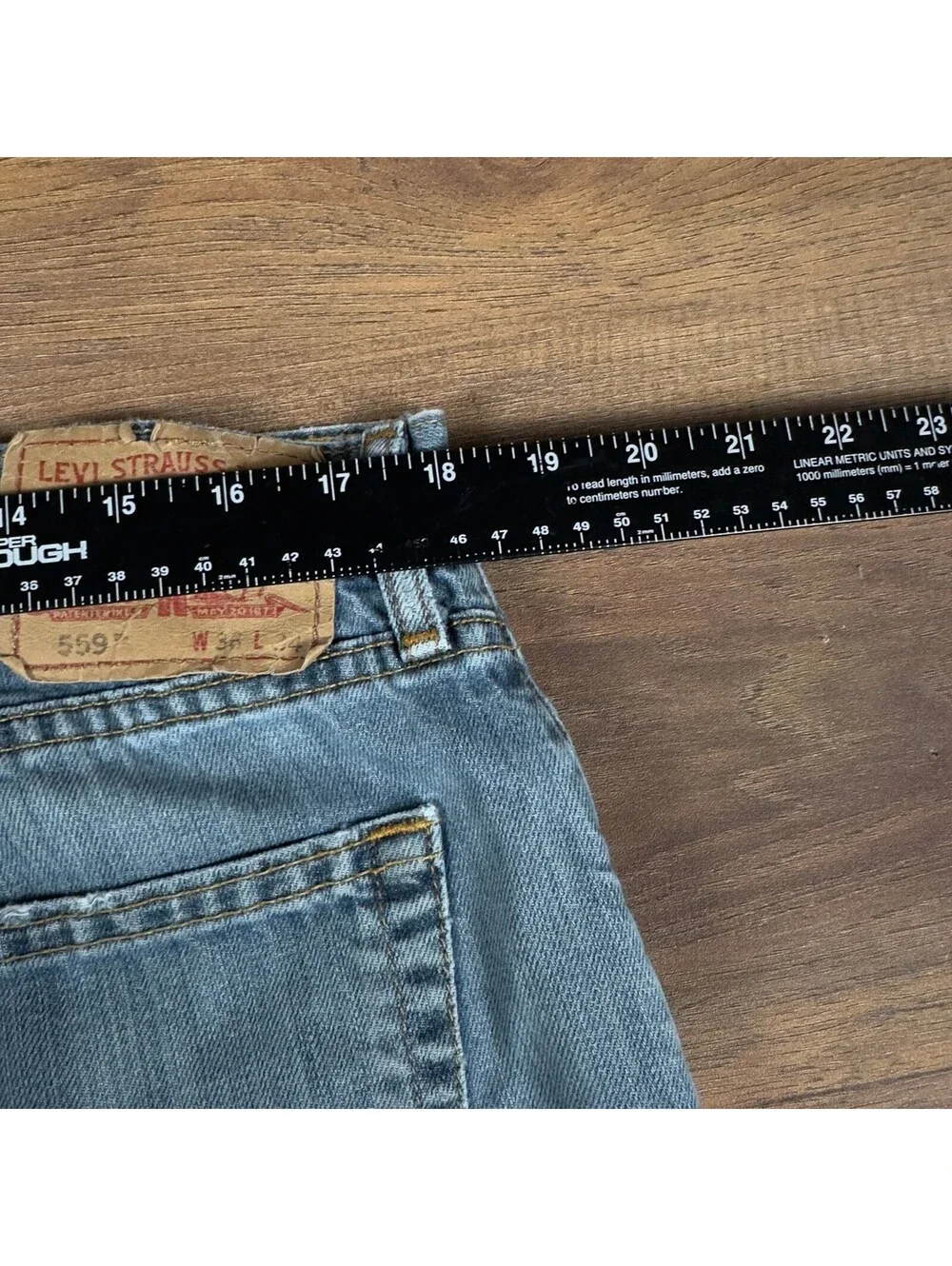 Vintage Y2K Levis 559 Relaxed Straight Jeans Mens 36x34 Blue